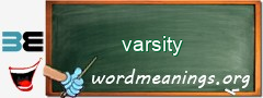 WordMeaning blackboard for varsity